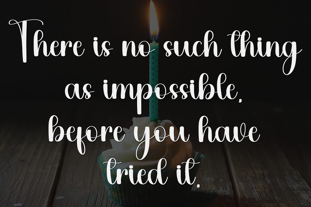 Birthday January, a Handwritten Font by FreshTypeINK (Photo 4 of 8)