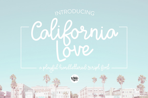 California Love Script Font preview 8