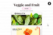 Veggie and fruit social media, a Social Media Template by Chanut is industries (Thumbnail 8 of 11)