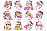 Funny Retro Santa Clipart, a Graphic by Markicha Art (Thumbnail 2 of 5)