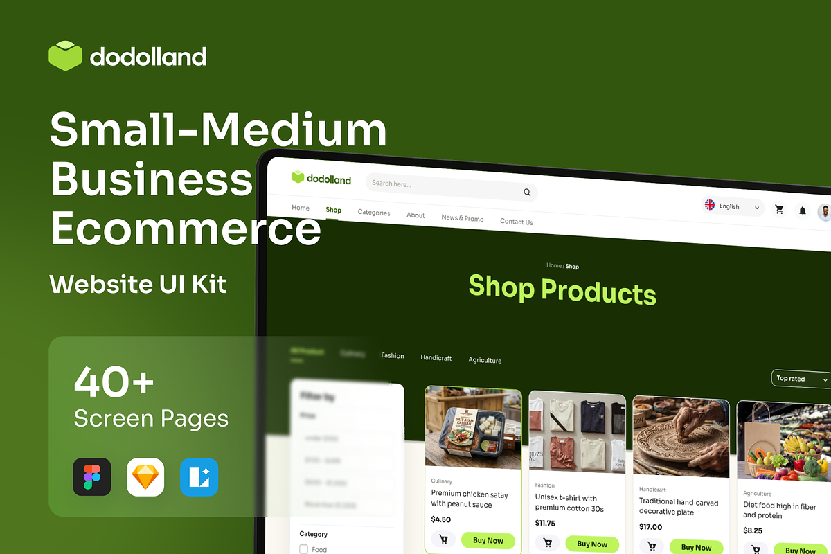 Dodolland - Small to Medium Business, a Landing Page Template by Agensip Design Agency (Photo 1 of 10)