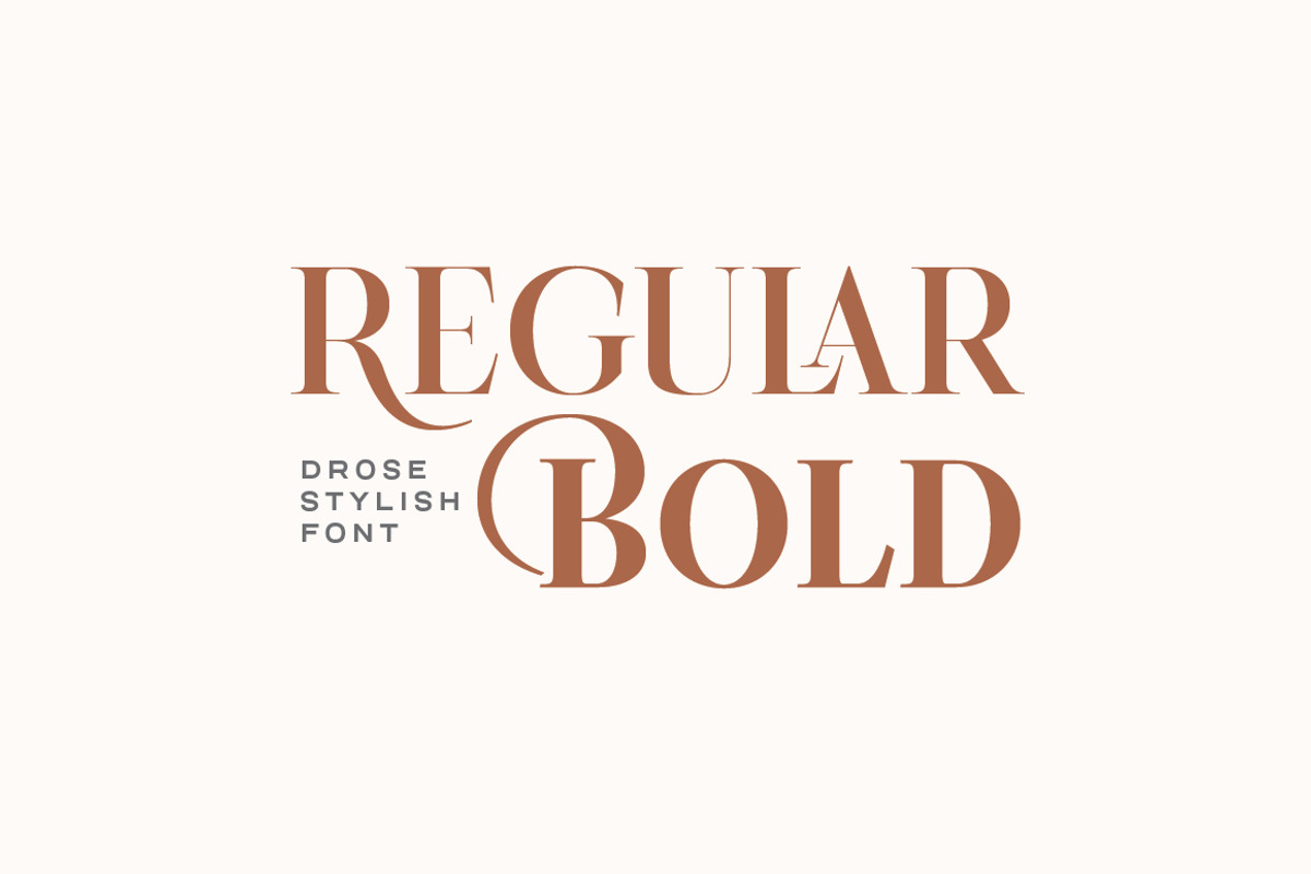 Drose - Modern luxury Serif Font, a Serif Font by Typebae (Photo 3 of 10)