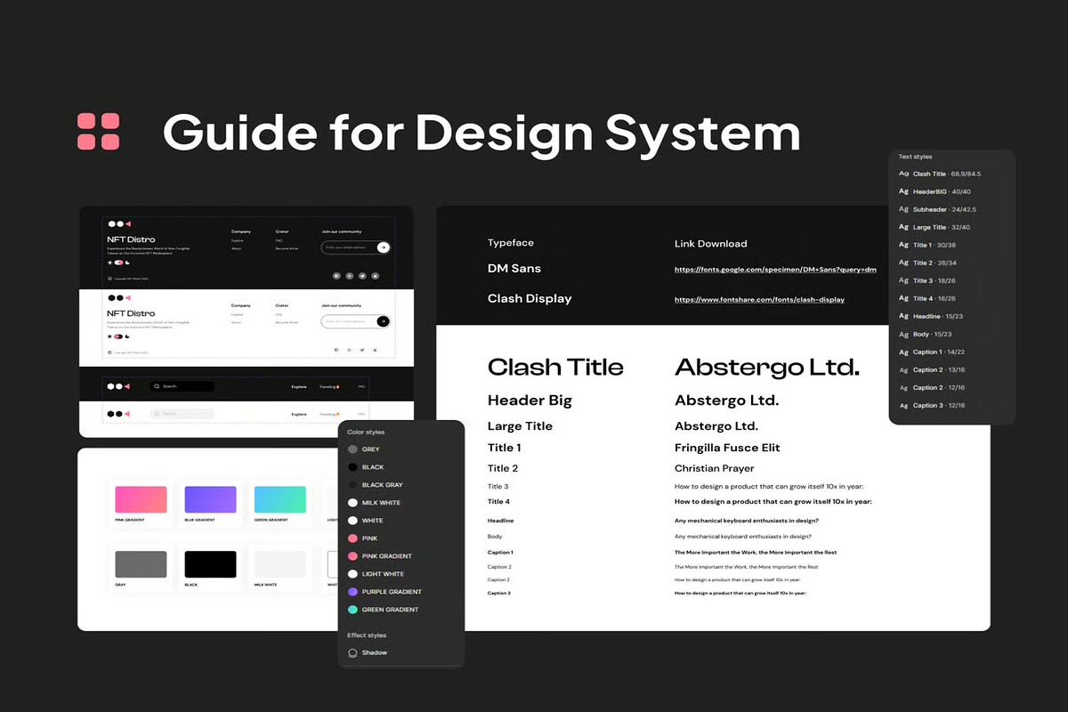NFT Distro NFT Website UI Design KIT, an UI Kit Template by Lumina_ui_ux202 (Photo 4 of 7)