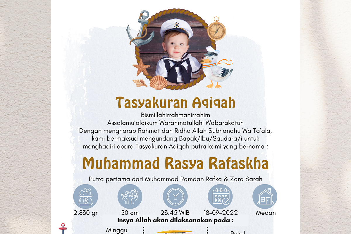 Nautical Baby Shower Canva Template, an Invitation Template by Blooming Daisy (Photo 5 of 5)
