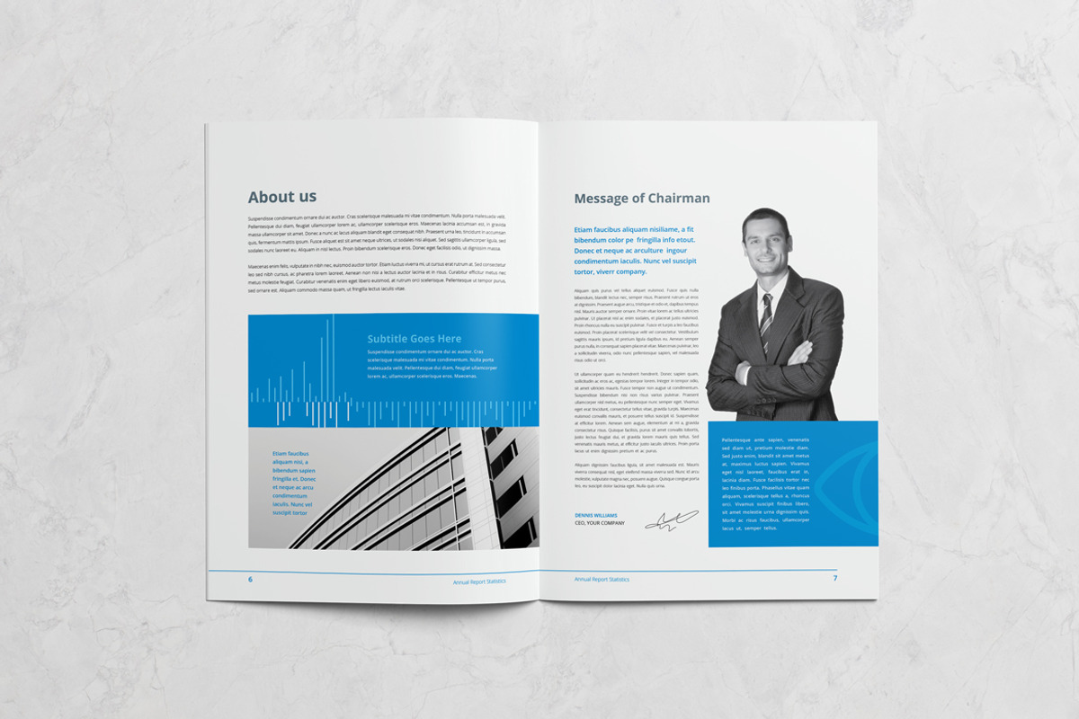 Annual Report 24 Pages, a Brochure Template by Pro-Gh (Photo 3 of 11)