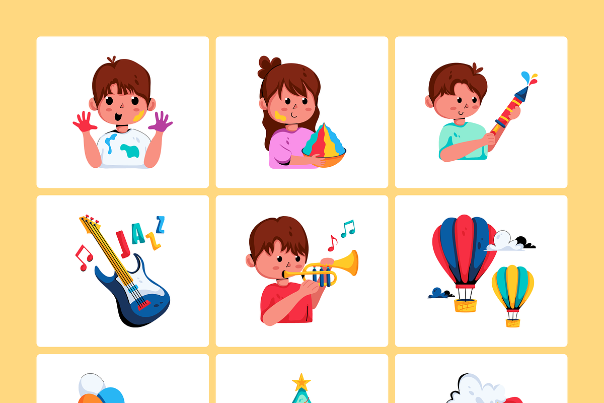 Animated Flat Festival Icons, a Duotone Icon by Prosymbols (Photo 6 of 14)