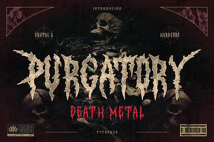 Purgatory, a Blackletter Font by Burntilldead