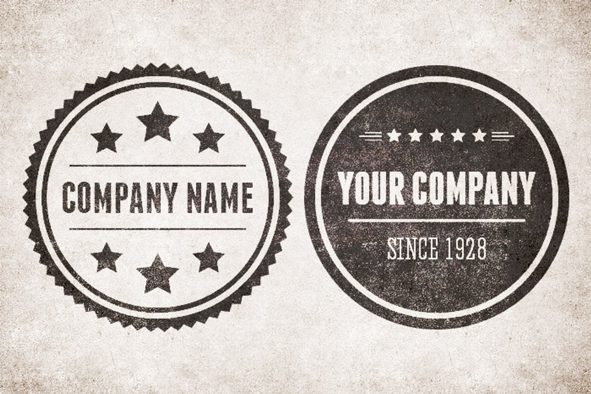 Vintage Circular Badges Vector Pack preview 4