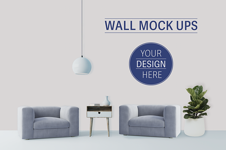 Minimal Interior PSD Wall Mock UP