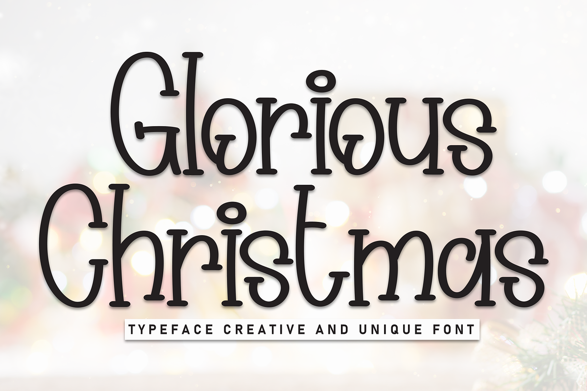 Glorious Christmas | Script Font, a Script Font by Scratchones