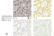 Organic Ink Abstract Floral Pattern, a Pattern Graphic by Rose Design (Thumbnail 4 of 10)