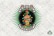 Funny Christmas Middle Finger Png, an Illustration by Craft Nest (Thumbnail 1 of 6)
