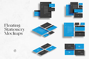 Floating Stationery Mockups, a Print Template by MahmoudWally (Thumbnail 1 of 8)