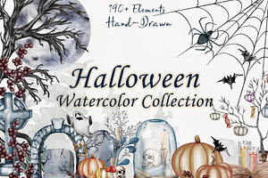 Halloween Watercolor Set