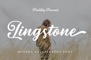 Lingstone, a Script Font by Gatype