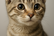 Golden Tabby Cat Portrait, an Animal Photo by TheSimpleCreator (Thumbnail 1 of 2)
