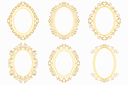 Oval Ornamental Frame Vector Bundle, a Decorative Illustration by Kusumaillustration (Thumbnail 4 of 16)