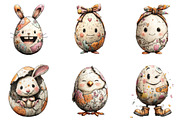 Funny Eggs Easter Clipart, an Illustration by Sublimation Artist (Thumbnail 5 of 7)