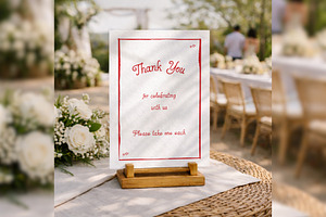 Wedding Favors Card Canva bd002, a Card Template by TyphoonStudio