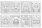 Cozy Friends Coloring Pages for Kids, an Animal Illustration by Ink Gallery (Thumbnail 3 of 3)