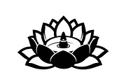 Lotus Flower Silhouette Vector Bundl, an Illustration by Creativeshirt (Thumbnail 33 of 51)
