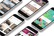 3D iPhone Presentation Mock-Up 22, an iPhone Mockup by Graphicsworld125 (Thumbnail 1 of 9)