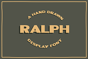 Ralph - Display Font, a Sans Serif Font by Sarah Celia Design (Thumbnail 1 of 4)