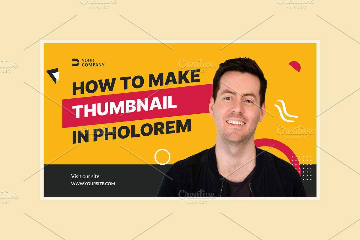 Youtube Thumbnail Template, a Social Media Template by hekenostudio (Photo 3 of 4)