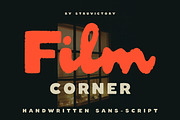 Film Corner Soft Handwritten Script, a Script Font by Struvictory.art (Thumbnail 1 of 9)