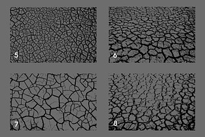 20 Cracked Dirt Texture Overlays