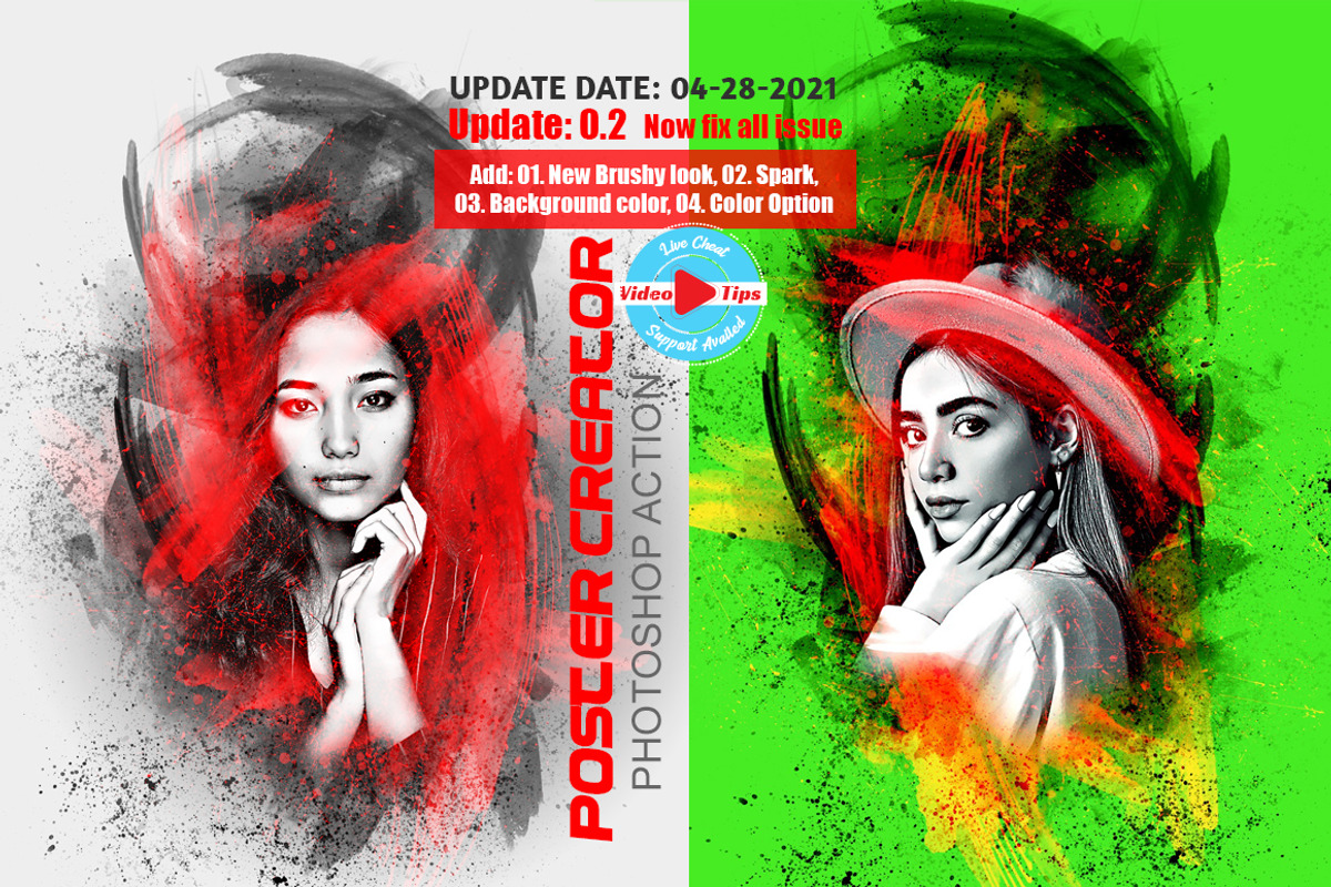 Poster Creator Photoshop Action, an Action Add-On by MRI STUDIO (Photo 1 of 16)
