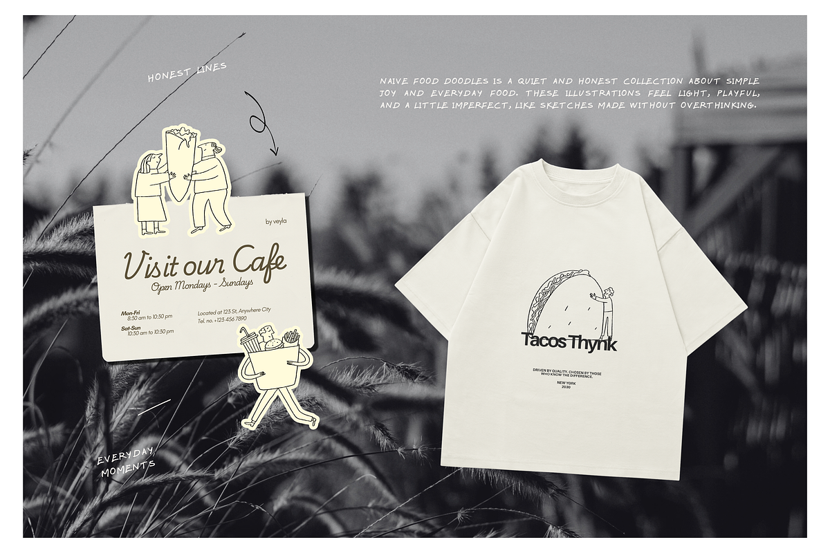 Naive Food: Hand-Drawn Characters, a Food Illustration by Veyla (Photo 13 of 19)
