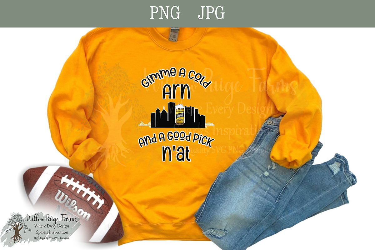 Pittsburgh Draft Yinzer Football, a Sport Illustration by Willow Paige Farms (Photo 2 of 5)