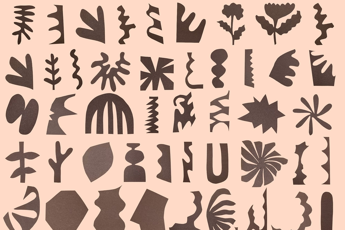 Black Abstract 62 individual shapes, an Object Graphic by Eryn Rose Design (Photo 1 of 13)