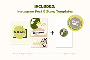 Groovy Green Instagram Templates Set, a Social Media Template by Hell Yeah Designs (Thumbnail 3 of 11)