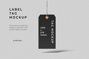 Label Tag Mockups