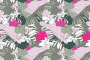 Tropical animal jungle foliage palms, a Pattern Graphic by Cotton Melon pattern Shop (Thumbnail 2 of 5)