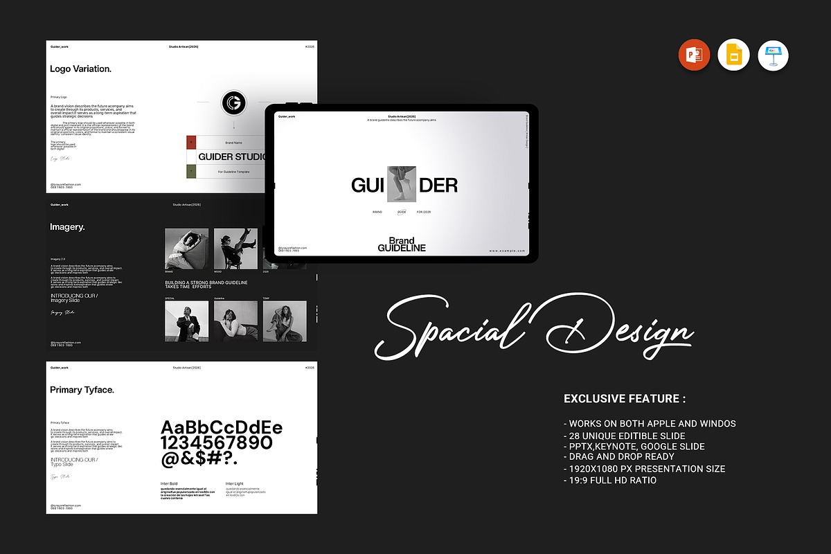 Guider Brand Guideline Presentation, a Presentation Template by Studio Artisan (Photo 3 of 7)