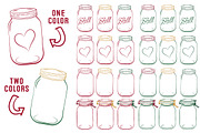 Christmas Jar Vectors & Clipart, an Illustration by Amanda Ilkov (Thumbnail 3 of 4)