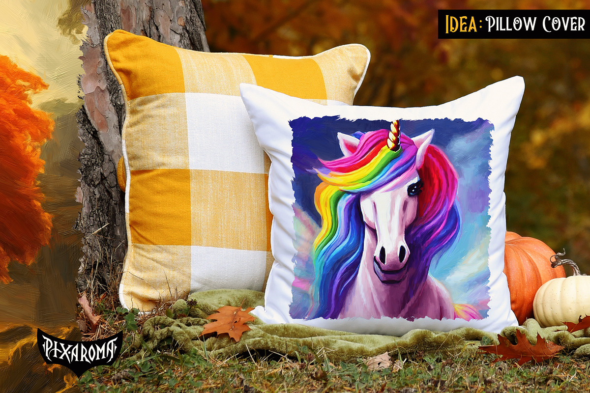 Unicorn Oil Paintings, an Animal Illustration by pixaroma (Photo 4 of 9)