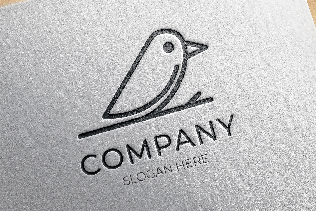 Minimalist bird logo line art, a Branding & Logo Template by Medianeka (Photo 3 of 3)