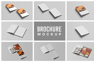 A4 Bifold Brochure Mockup Bundle 20