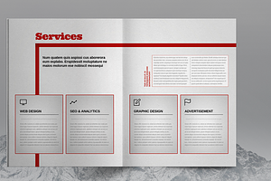 Red Business Brochure Template