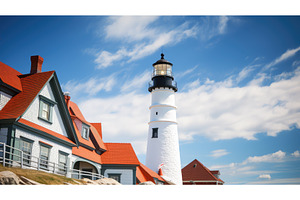 historic portland head light ai, an Architecture Photo by pikepicture