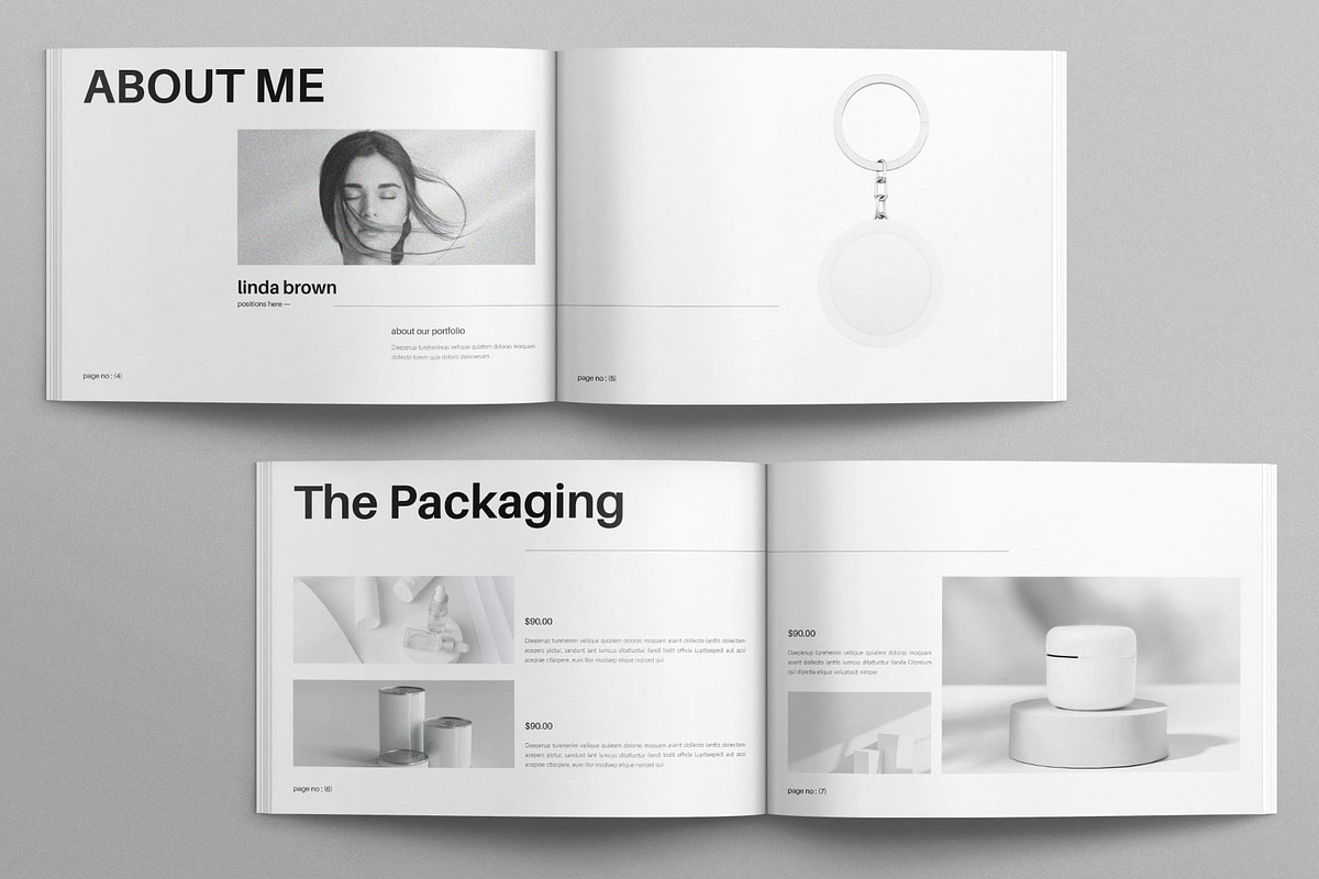 Minimalist Portfolio Landscape, a Brochure Template by E-Type (Photo 3 of 7)