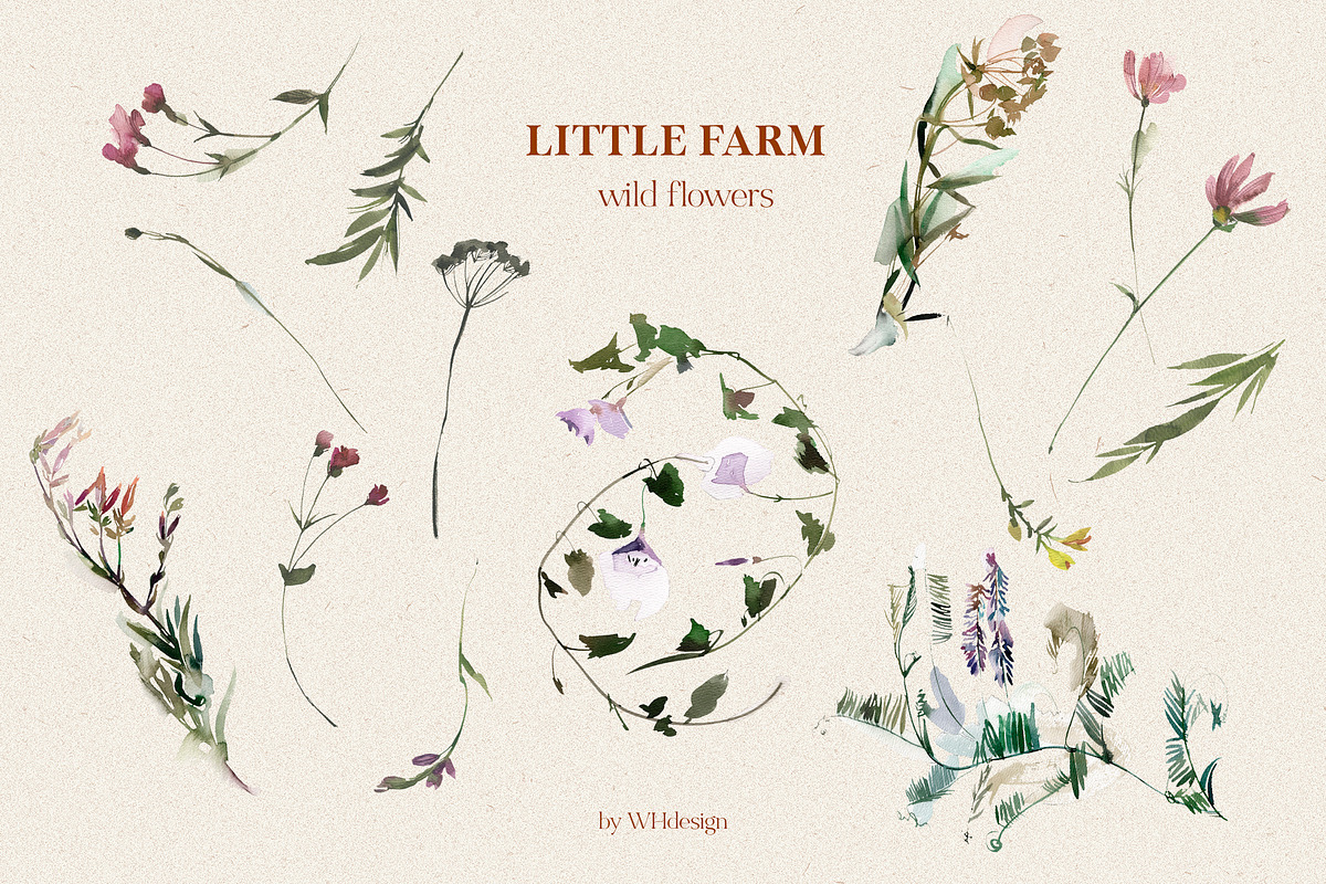 Little Farm Animals Clip Art, an Animal Illustration by whiteheartdesign (Photo 13 of 18)