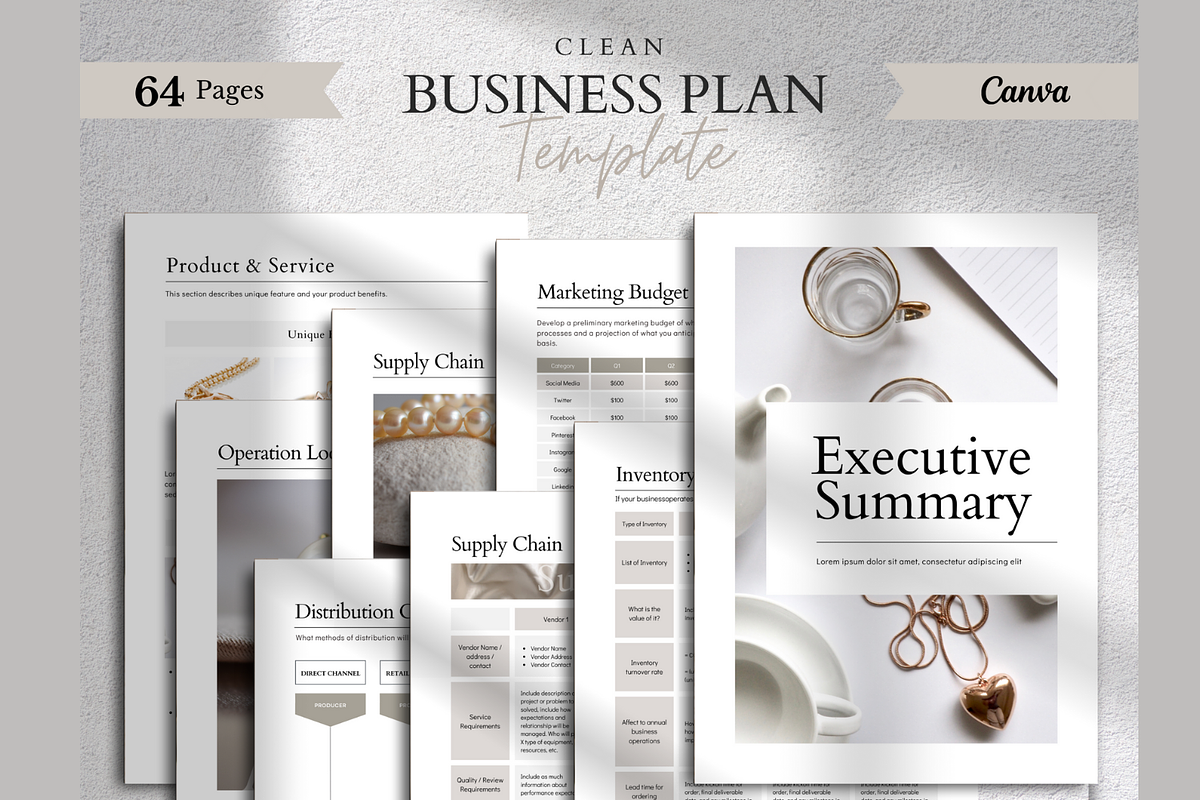Customizable Business Plan - Clean, a Templates & Theme by PayuStudio (Photo 1 of 10)