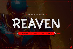 Reaven - Futuristic Display Font