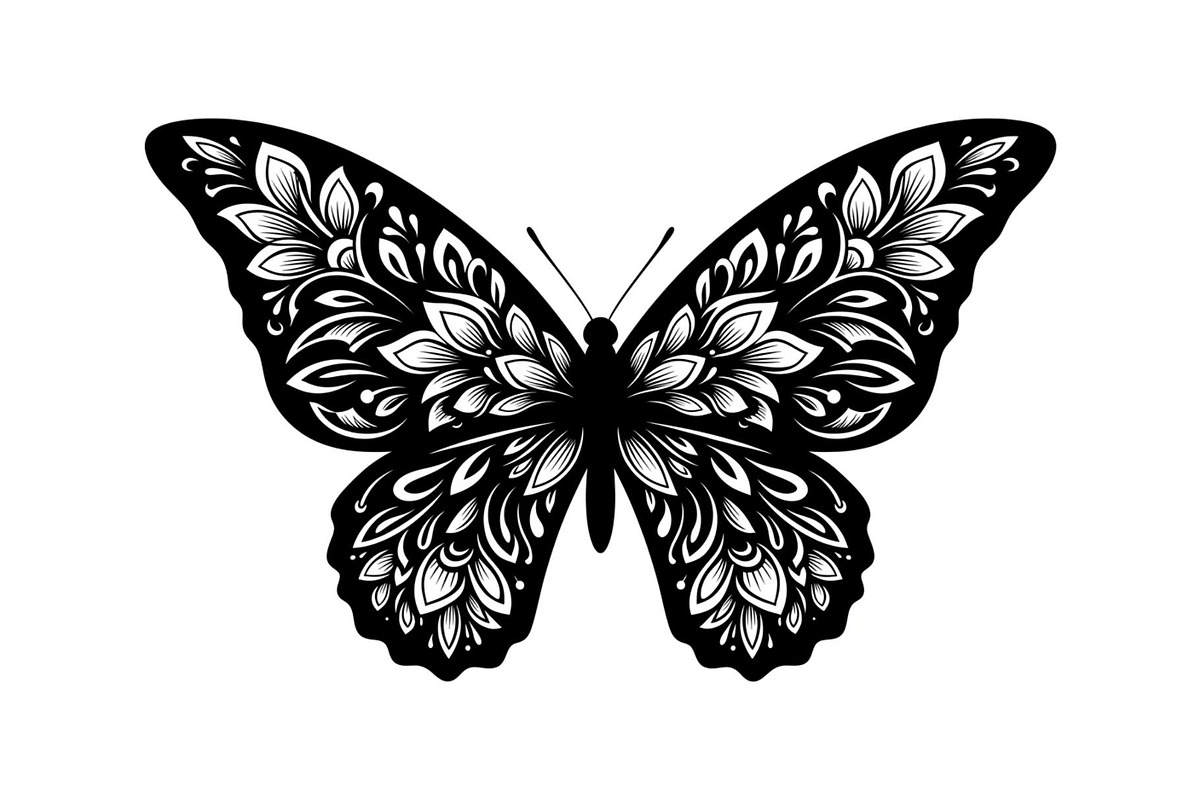 Butterfly Silhouette SVG Bundle, an Illustration by Gaye Art (Photo 27 of 31)