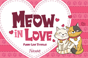 Meow in Love, a Font by Fachranheit Studio (Thumbnail 1 of 11)